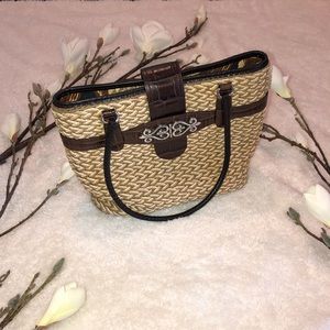 Brighton straw tote bag